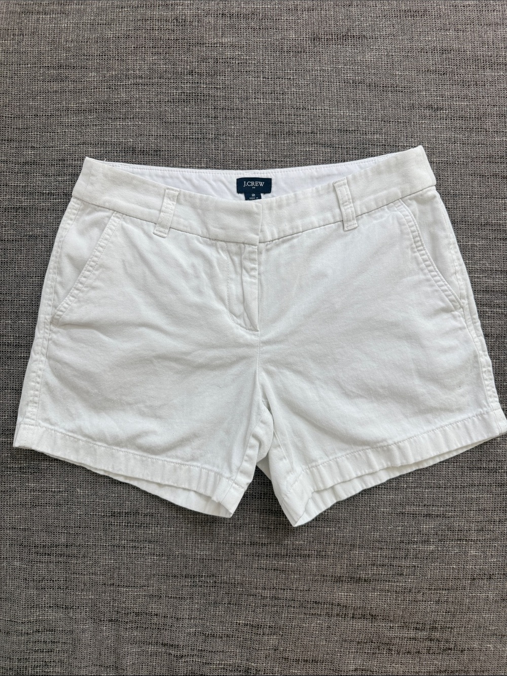 J. Crew White Women's Chino-Style Casual Shorts